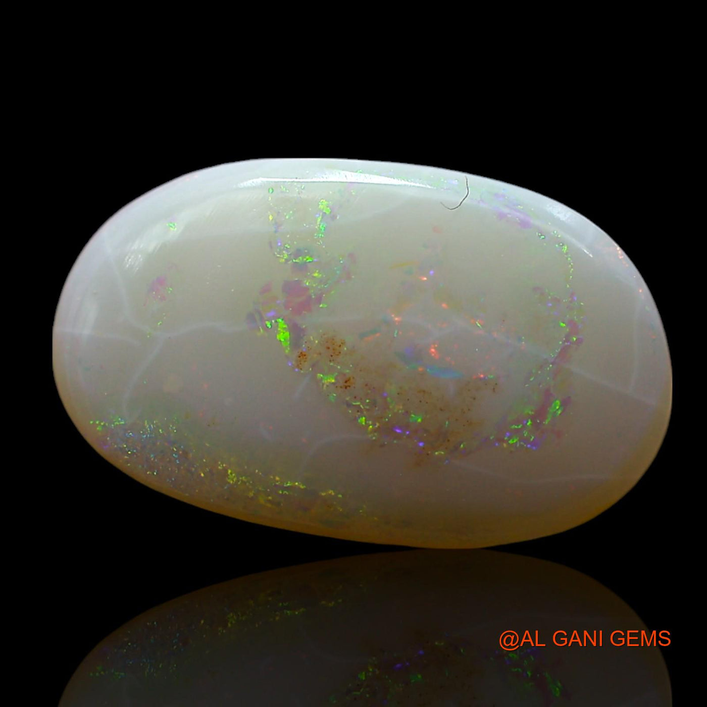3.00 Cts Unheated Australian Fire Opal Loose Gemstone Oval Cabochon Natural 14x9x3 mm AF-154