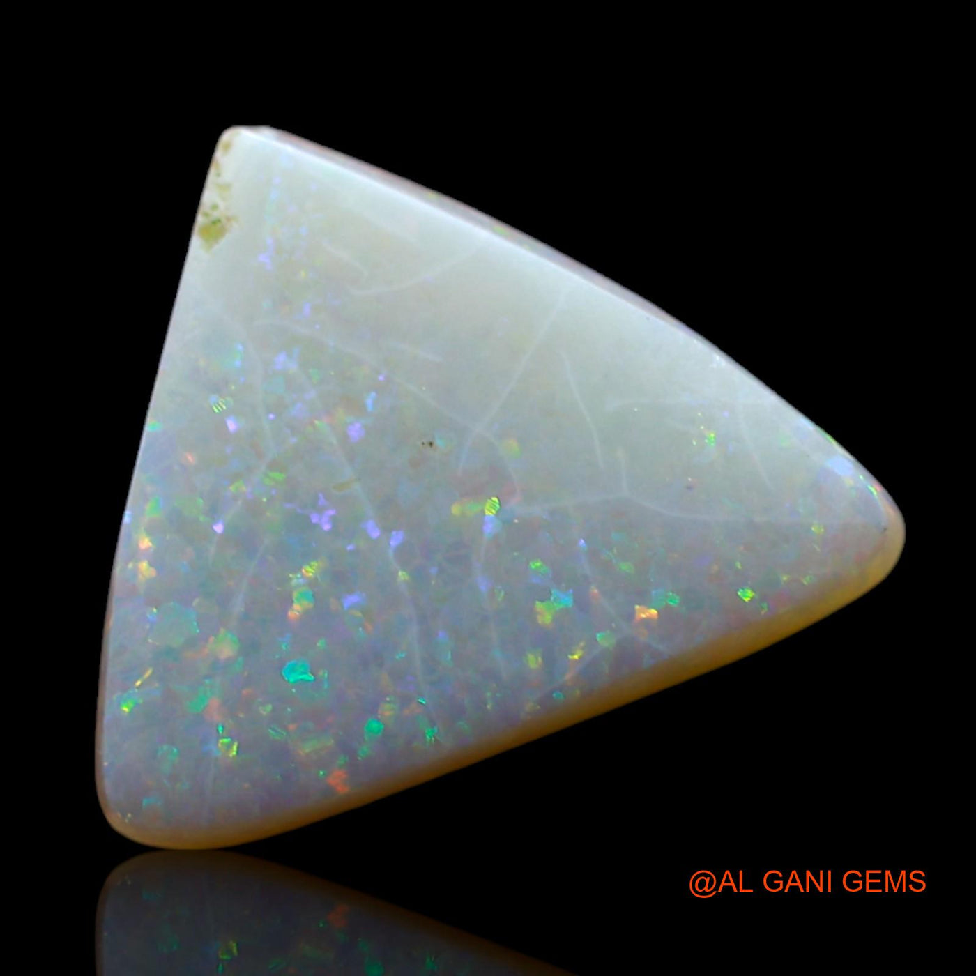3.00 Cts Natural Australian Fire Opal Loose Gemstone Trillion Cabochon 12x11x3 mm AF-155