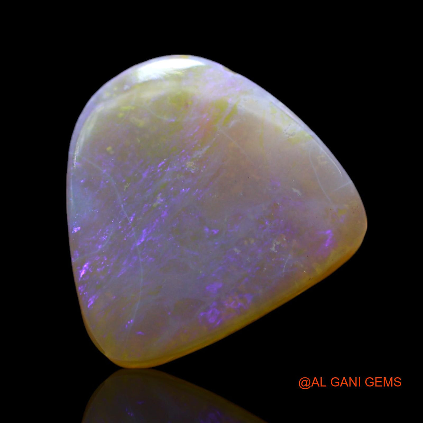 5.00 Cts Natural Australian Fire Opal Fancy Cabochon Loose Gemstone For Jewelry 13x12x5 mm AF-156