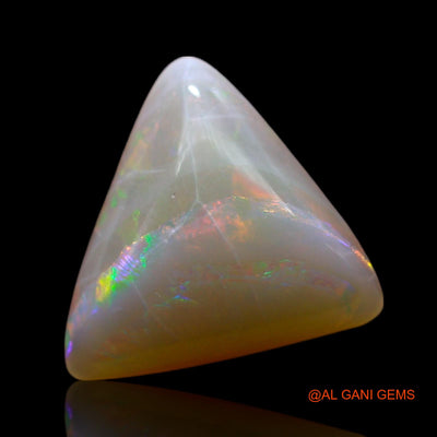 Natural Fire Opal Gemstone 3.00 Cts Loose Trillion Cabochon From Australia 12x11x4 mm AF-158