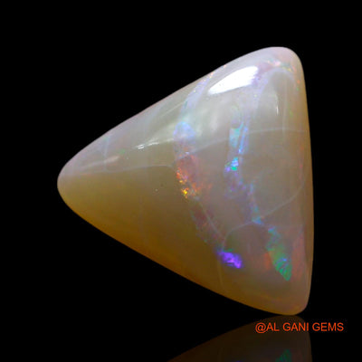 Natural Fire Opal Gemstone 3.00 Cts Loose Trillion Cabochon From Australia 12x11x4 mm AF-158