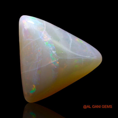 Natural Fire Opal Gemstone 3.00 Cts Loose Trillion Cabochon From Australia 12x11x4 mm AF-158
