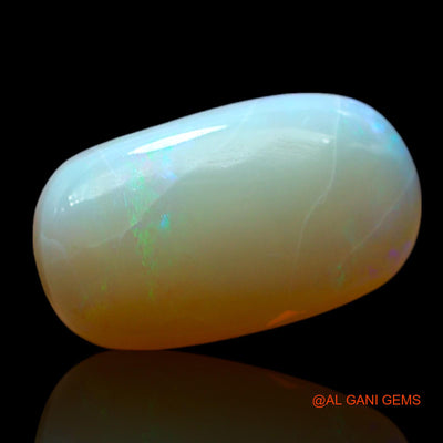 Natural Untreated Fire Opal Loose Gemstone Oval Cabochon From Australia 3.00 Cts 15x8x4 mm AF-160