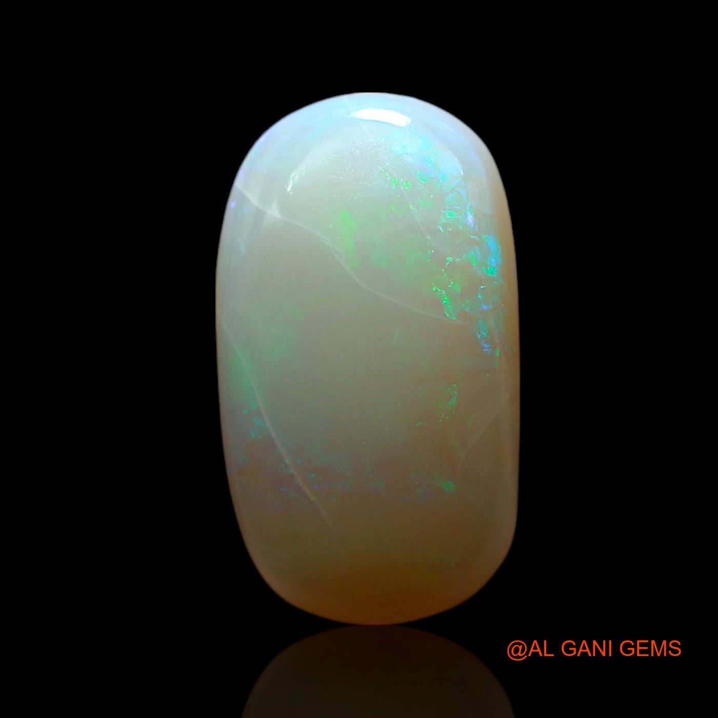 Natural Untreated Fire Opal Loose Gemstone Oval Cabochon From Australia 3.00 Cts 15x8x4 mm AF-160