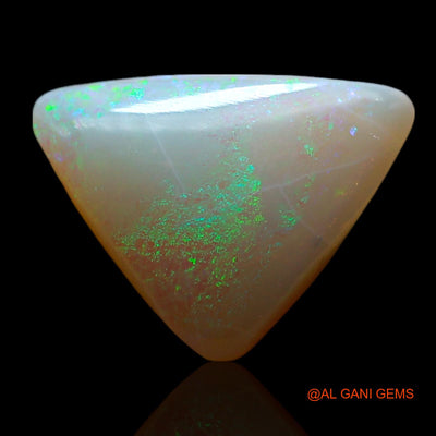 3.00 Cts Unheated Australian Fire Opal Loose Gemstone Trillion Cabochon Natural 13x10x5 mm AF-161