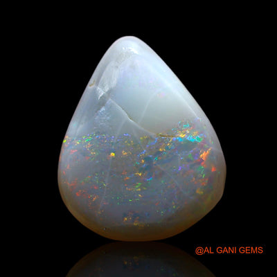 3.00 Cts Natural Australian Fire Opal Loose Gemstone Pear Cabochon 14x11x3 mm AF-162
