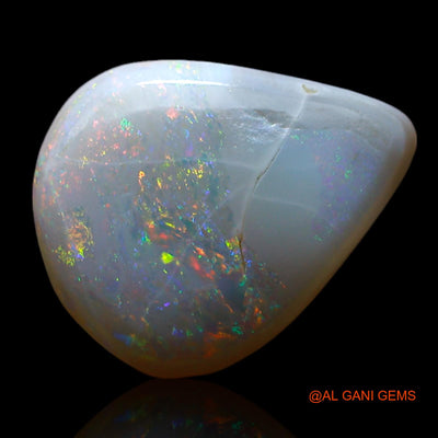 3.00 Cts Natural Australian Fire Opal Loose Gemstone Pear Cabochon 14x11x3 mm AF-162