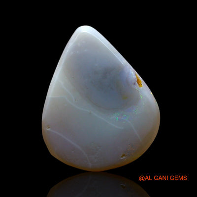 3.00 Cts Natural Australian Fire Opal Loose Gemstone Pear Cabochon 14x11x3 mm AF-162