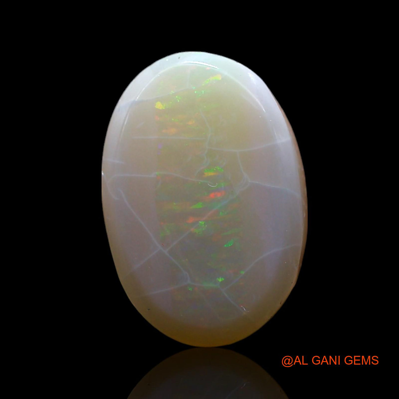 Natural Fire Opal Gemstone 3.00 Cts Loose Oval Cabochon From Australia 14x9x4 mm AF-163