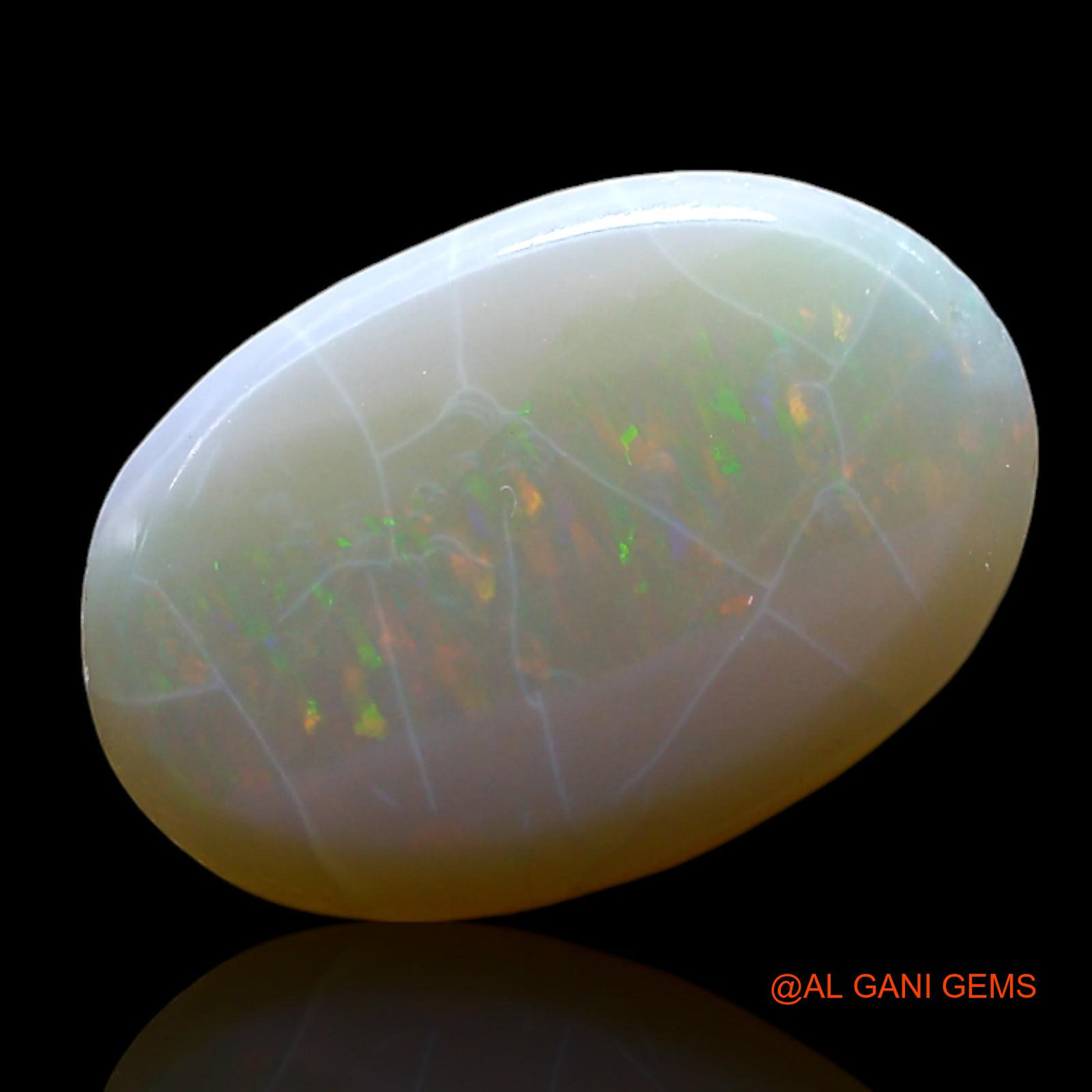 Natural Fire Opal Gemstone 3.00 Cts Loose Oval Cabochon From Australia 14x9x4 mm AF-163