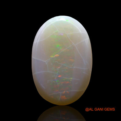 Natural Fire Opal Gemstone 3.00 Cts Loose Oval Cabochon From Australia 14x9x4 mm AF-163