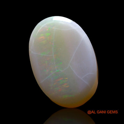 Natural Fire Opal Gemstone 3.00 Cts Loose Oval Cabochon From Australia 14x9x4 mm AF-163