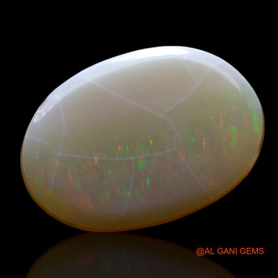 Natural Fire Opal Gemstone 3.00 Cts Loose Oval Cabochon From Australia 14x9x4 mm AF-163