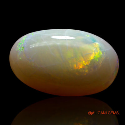 4.00 Cts Natural Australian Fire Opal Loose Gemstone Oval Cabochon 14x8x6 mm AF-164