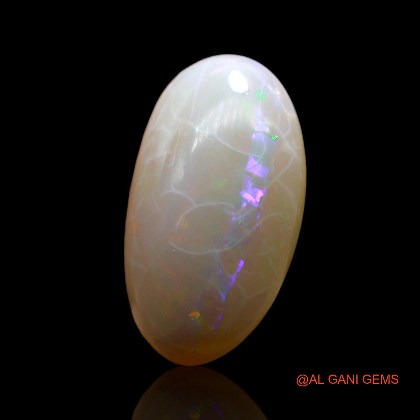 4.00 Cts Natural Australian Fire Opal Loose Gemstone Oval Cabochon 14x8x6 mm AF-164