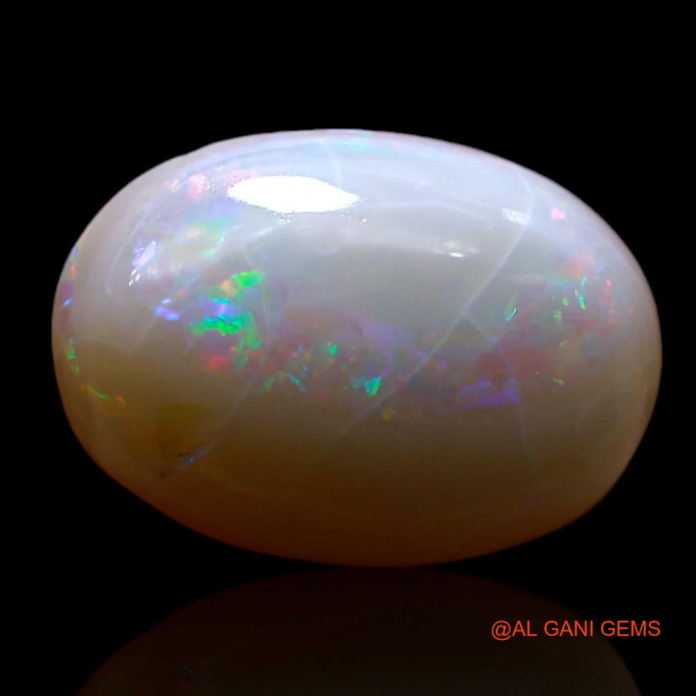 Natural Untreated Fire Opal Loose Gemstone Oval Cabochon From Australia 4.00 Cts 14x9x5 mm AF-165
