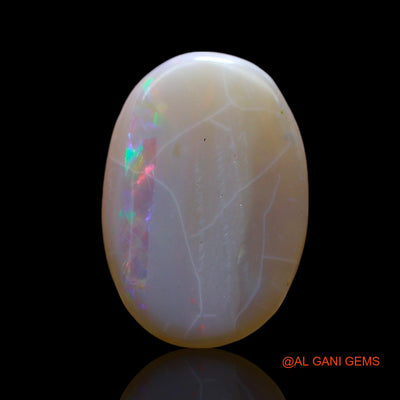 Natural Untreated Fire Opal Loose Gemstone Oval Cabochon From Australia 4.00 Cts 14x9x5 mm AF-165