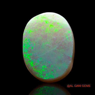 6.00 Cts Unheated Australian Fire Opal Loose Gemstone Oval Cabochon Natural 13x10x5 mm AF-168