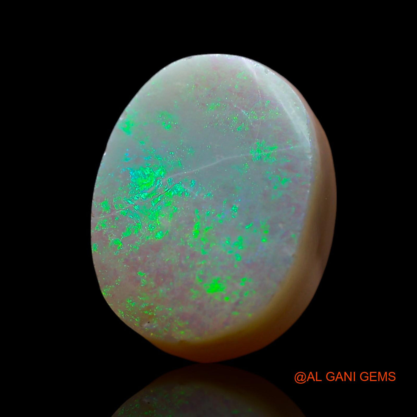 6.00 Cts Unheated Australian Fire Opal Loose Gemstone Oval Cabochon Natural 13x10x5 mm AF-168