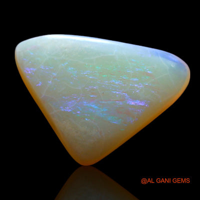 3.00 Cts Natural Australian Fire Opal Trillion Cabochon Loose Gemstone For Jewelry 14x10x4 mm AF-171