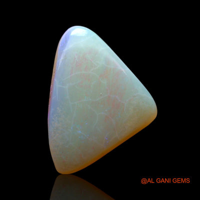 3.00 Cts Natural Australian Fire Opal Trillion Cabochon Loose Gemstone For Jewelry 14x10x4 mm AF-171