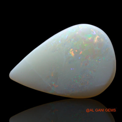 2.00 Cts Natural Australian Fire Opal Loose Gemstone Pear Cabochon 15x10x2 mm AF-172