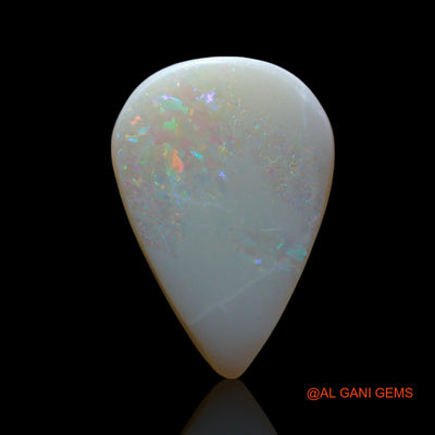2.00 Cts Natural Australian Fire Opal Loose Gemstone Pear Cabochon 15x10x2 mm AF-172