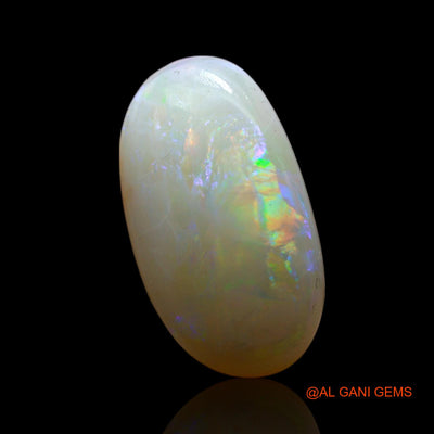 Natural Untreated Fire Opal Loose Gemstone Oval Cabochon From Australia 3.00 Cts 15x9x4 mm AF-173
