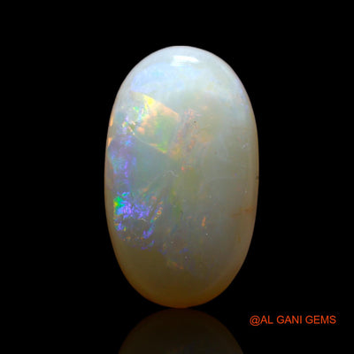 Natural Untreated Fire Opal Loose Gemstone Oval Cabochon From Australia 3.00 Cts 15x9x4 mm AF-173