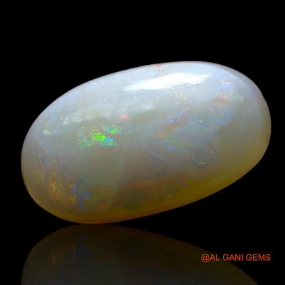 Natural Untreated Fire Opal Loose Gemstone Oval Cabochon From Australia 3.00 Cts 15x9x4 mm AF-173