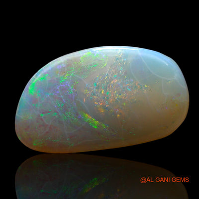 Natural Untreated Fire Opal Loose Gemstone Fancy Cabochon From Australia 2.00 Cts 15x8x2 mm AF-174