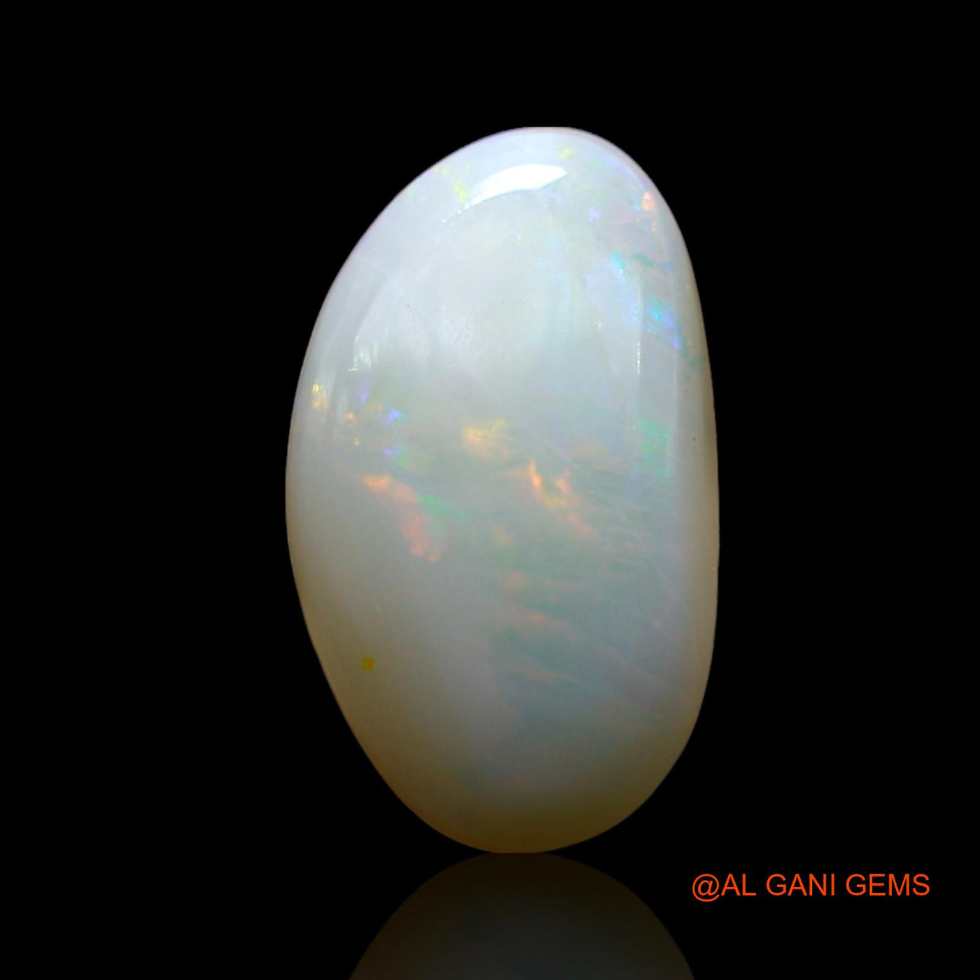3.00 Cts Natural Australian Fire Opal Loose Gemstone Fancy Cabochon 14x8x4 mm AF-175