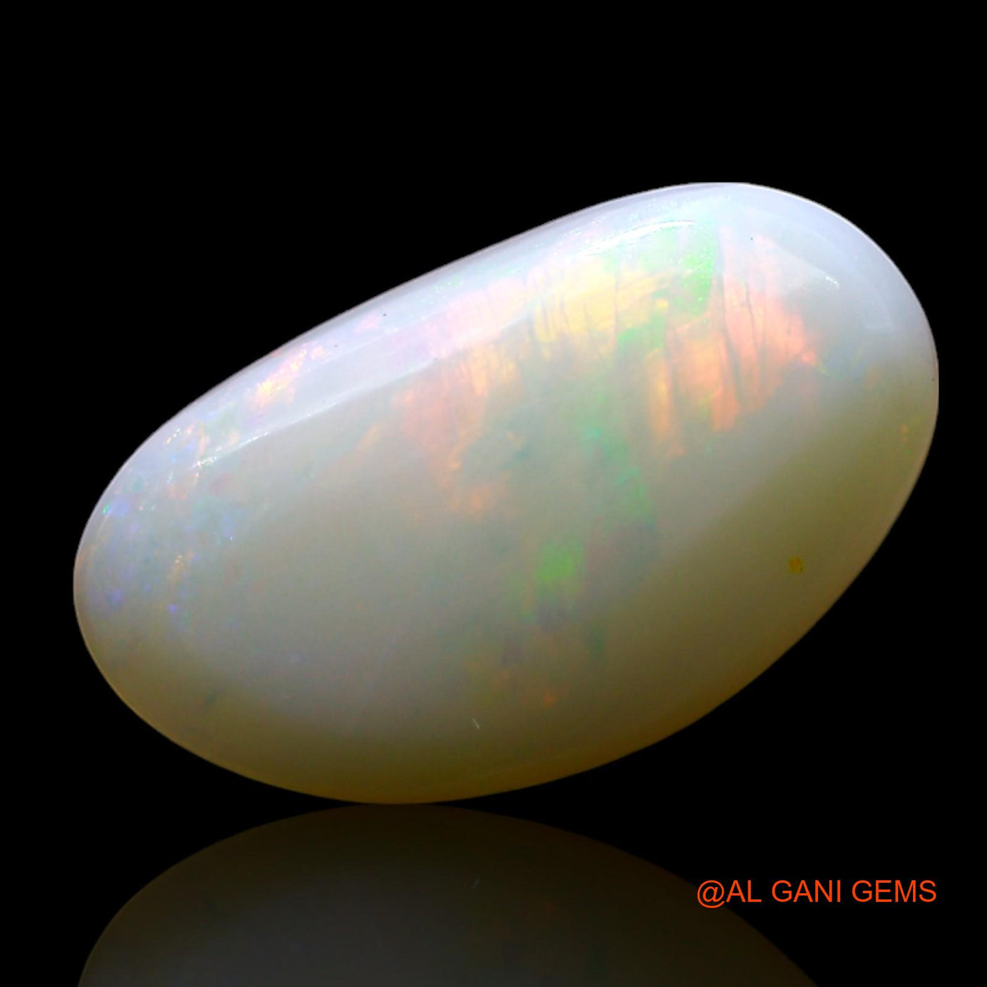 3.00 Cts Natural Australian Fire Opal Loose Gemstone Fancy Cabochon 14x8x4 mm AF-175