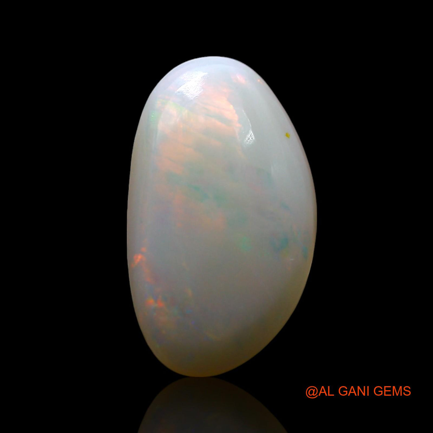 3.00 Cts Natural Australian Fire Opal Loose Gemstone Fancy Cabochon 14x8x4 mm AF-175
