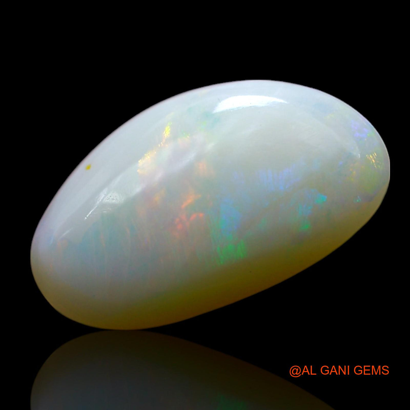 3.00 Cts Natural Australian Fire Opal Loose Gemstone Fancy Cabochon 14x8x4 mm AF-175