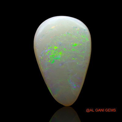 3.00 Cts Natural Australian Fire Opal Loose Gemstone Pear Cabochon 14x9x4 mm AF-176