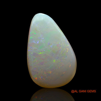 3.00 Cts Natural Australian Fire Opal Loose Gemstone Pear Cabochon 14x9x4 mm AF-176