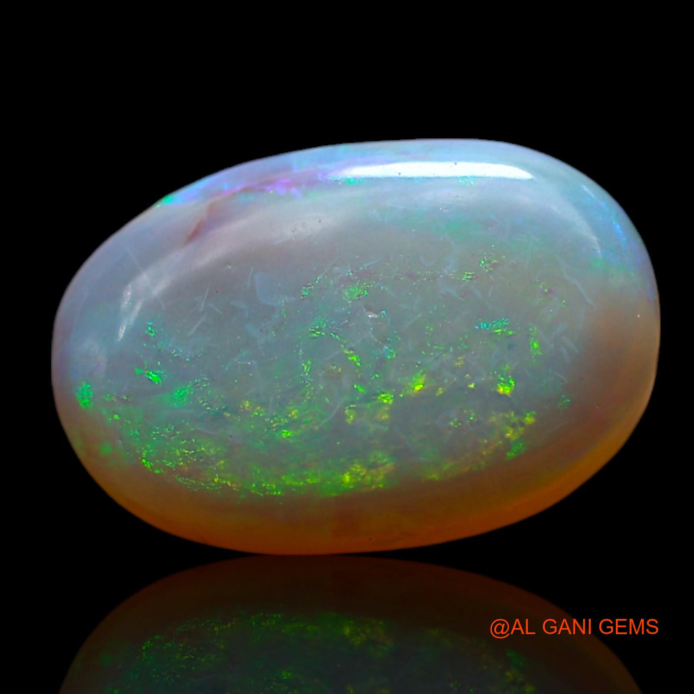 3.00 Cts Natural Australian Fire Opal Loose Gemstone Oval Cabochon 13x9x3 mm AF-177