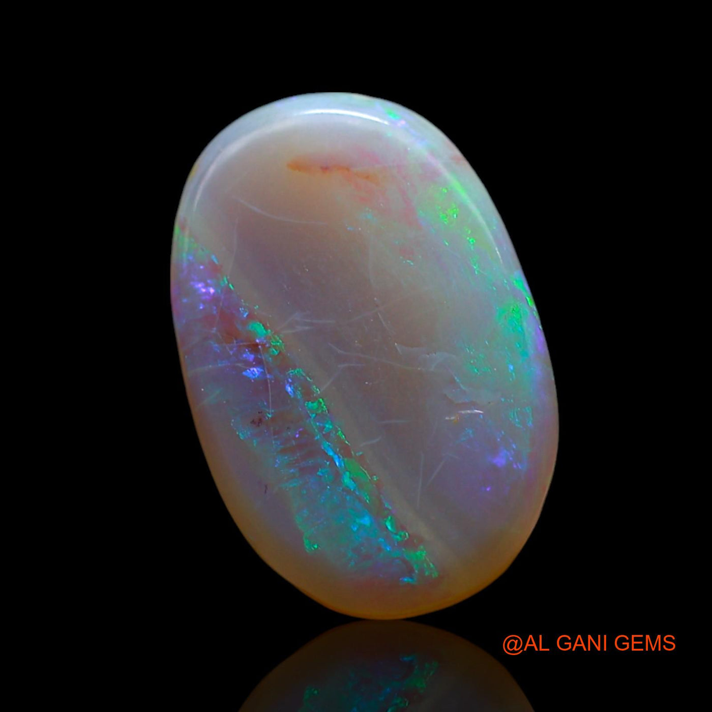 3.00 Cts Natural Australian Fire Opal Loose Gemstone Oval Cabochon 13x9x3 mm AF-177