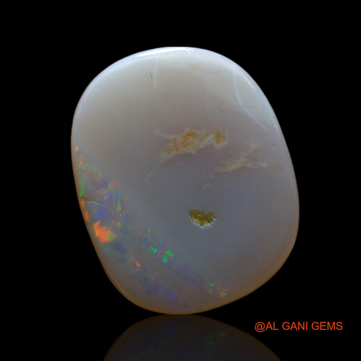 3.00 Cts Natural Australian Fire Opal Loose Gemstone Oval Cabochon 12x10x3 mm AF-178