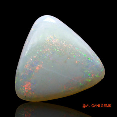 1.00 Cts Natural Australian Fire Opal Loose Gemstone Trillion Cabochon 11x11x2 mm AF-180