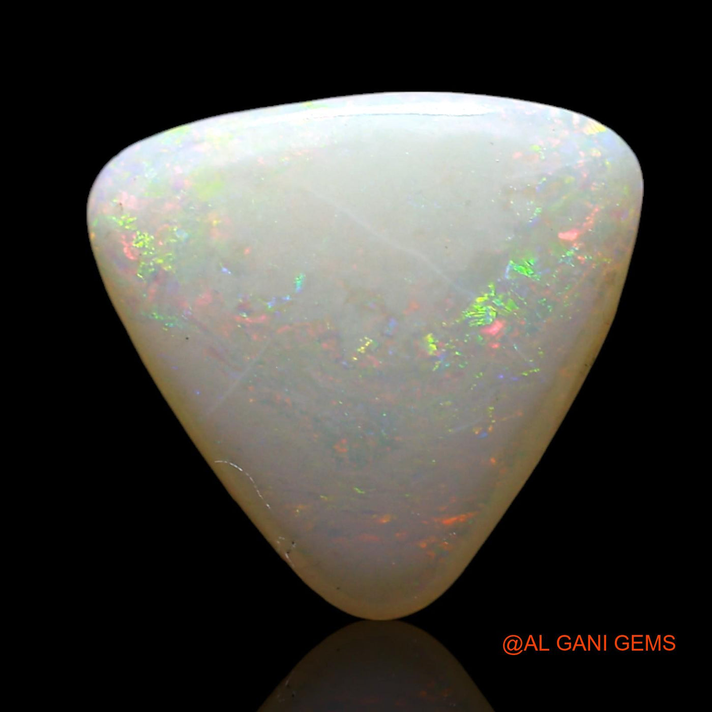 1.00 Cts Natural Australian Fire Opal Loose Gemstone Trillion Cabochon 11x11x2 mm AF-180