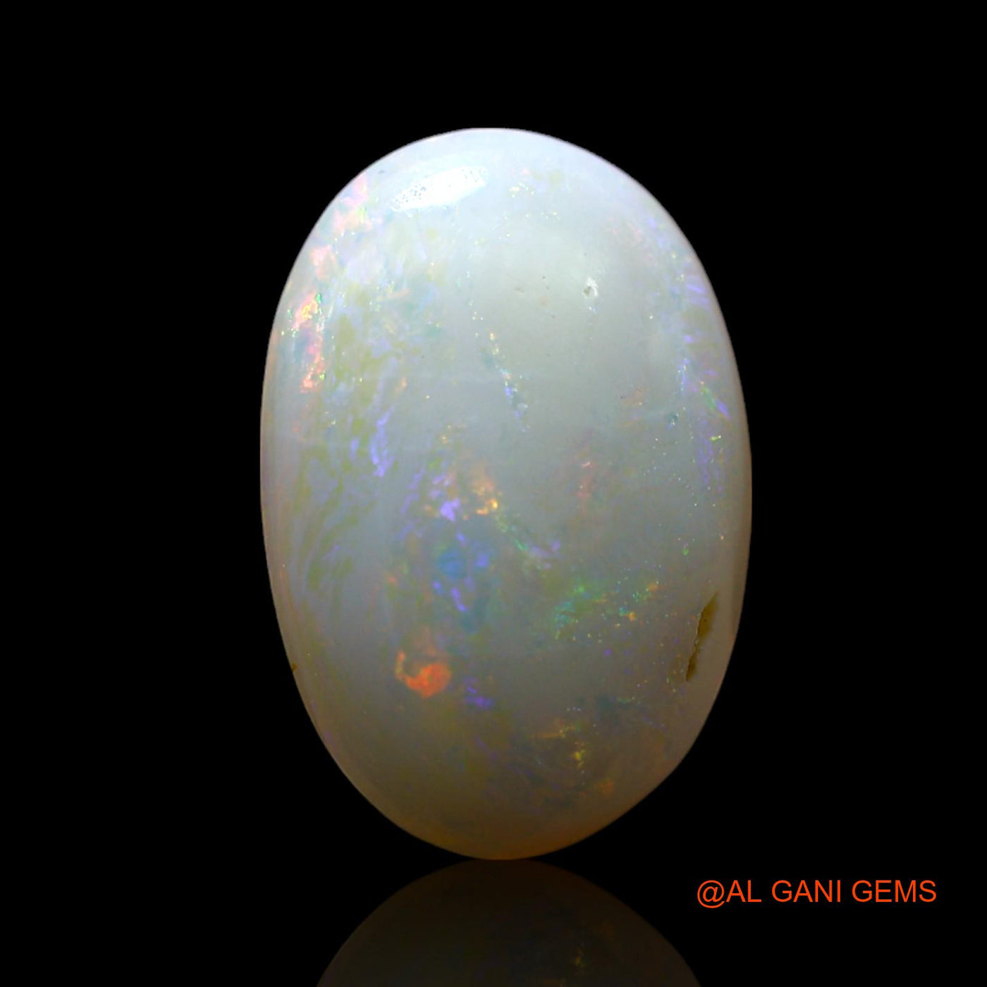 Natural Untreated Fire Opal Loose Gemstone Oval Cabochon From Australia 2.00 Cts 13x9x3 mm AF-182