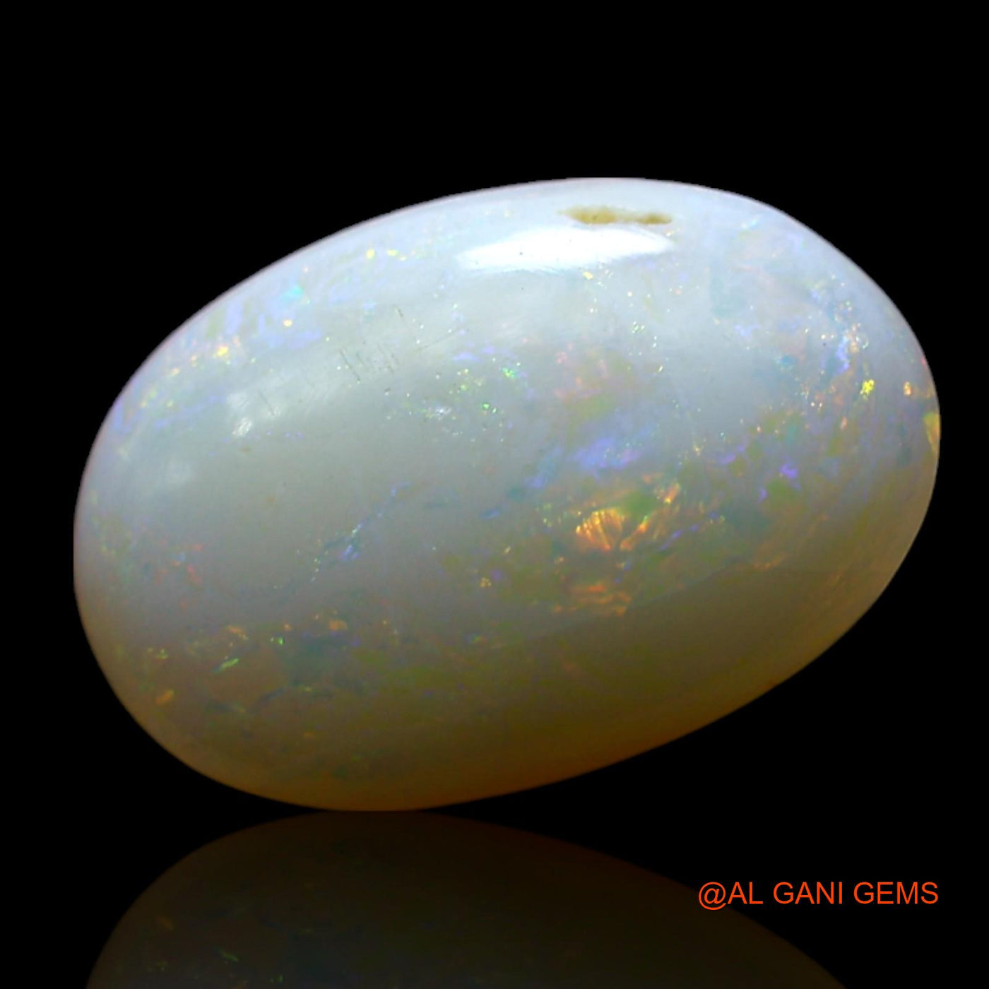 Natural Untreated Fire Opal Loose Gemstone Oval Cabochon From Australia 2.00 Cts 13x9x3 mm AF-182