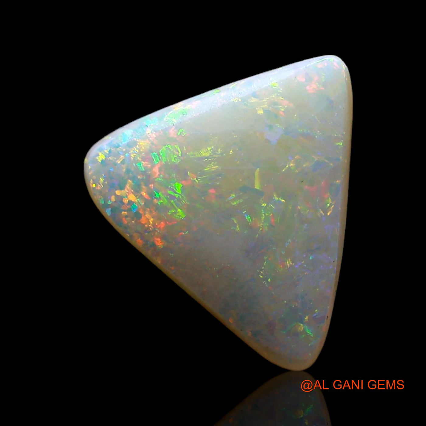 2.00 Cts Natural Australian Fire Opal Trillion Cabochon Loose Gemstone For Jewelry 11x10x3 mm AF-184