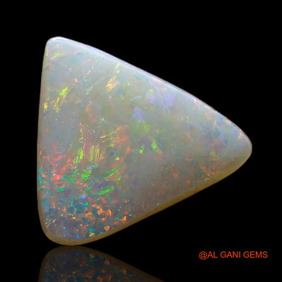 2.00 Cts Natural Australian Fire Opal Trillion Cabochon Loose Gemstone For Jewelry 11x10x3 mm AF-184
