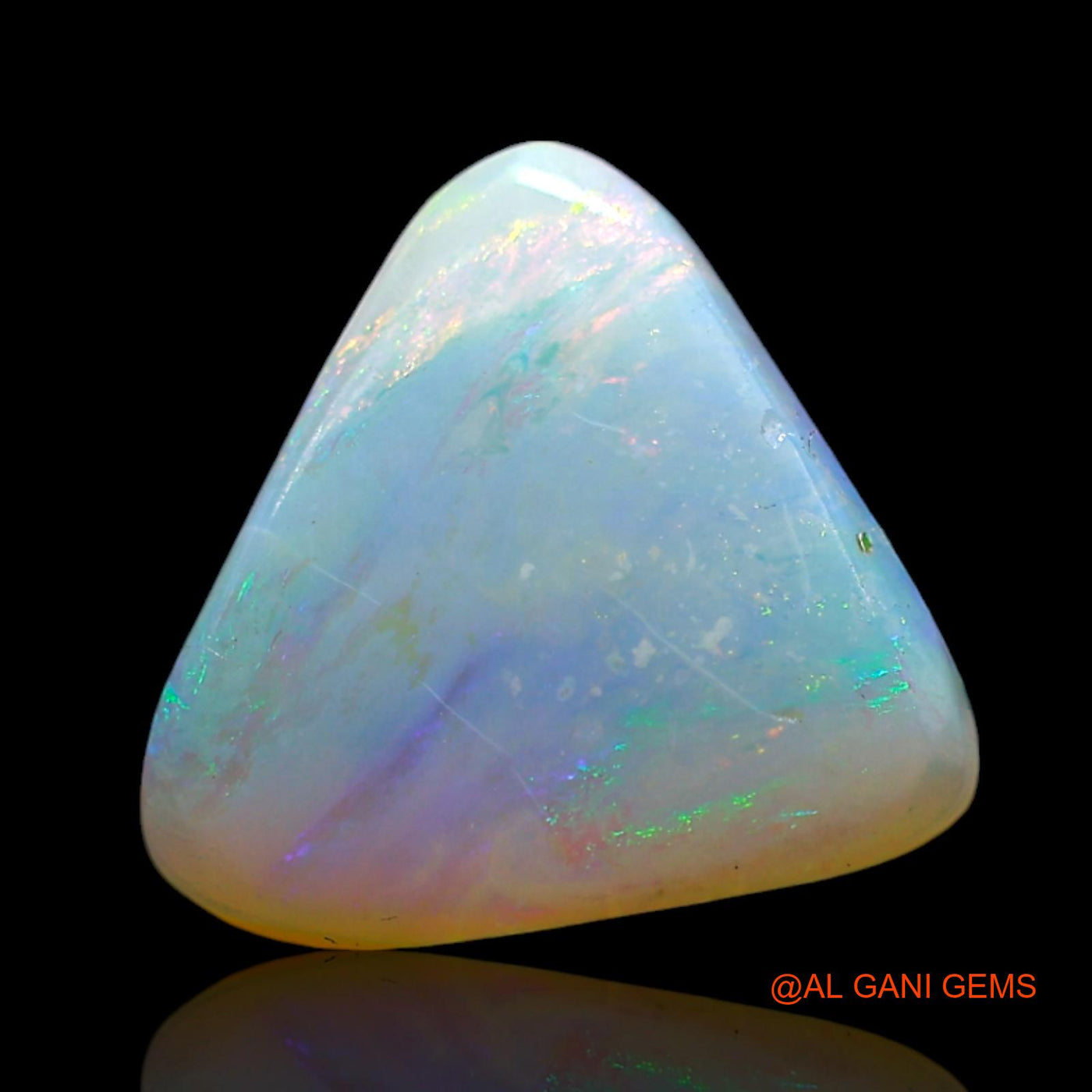 2.00 Cts Natural Australian Fire Opal Loose Gemstone Trillion Cabochon 11x10x3 mm AF-185