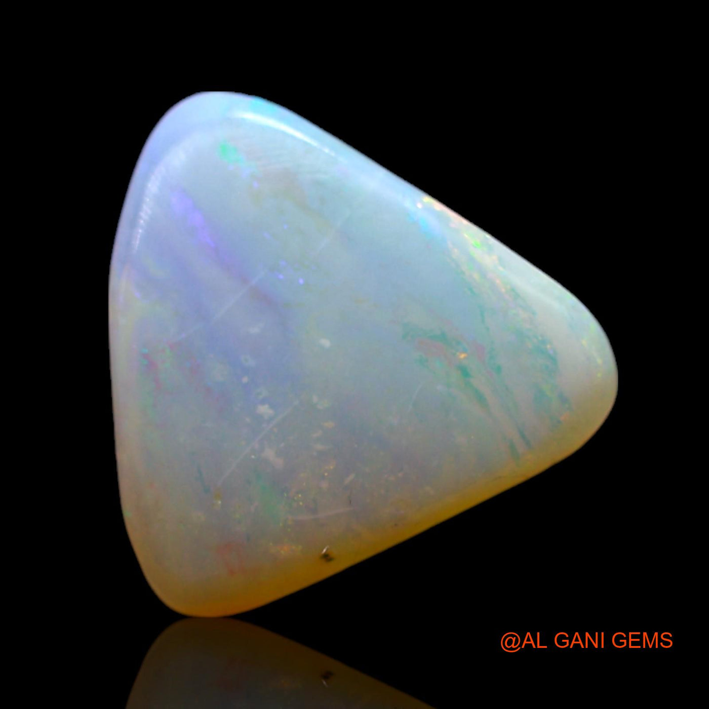 2.00 Cts Natural Australian Fire Opal Loose Gemstone Trillion Cabochon 11x10x3 mm AF-185