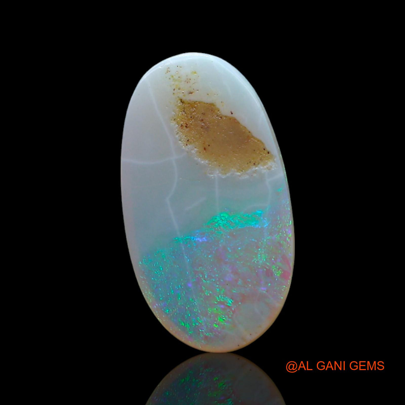 2.00 Cts Natural Australian Fire Opal Loose Gemstone Oval Cabochon 14x8x4 mm AF-186