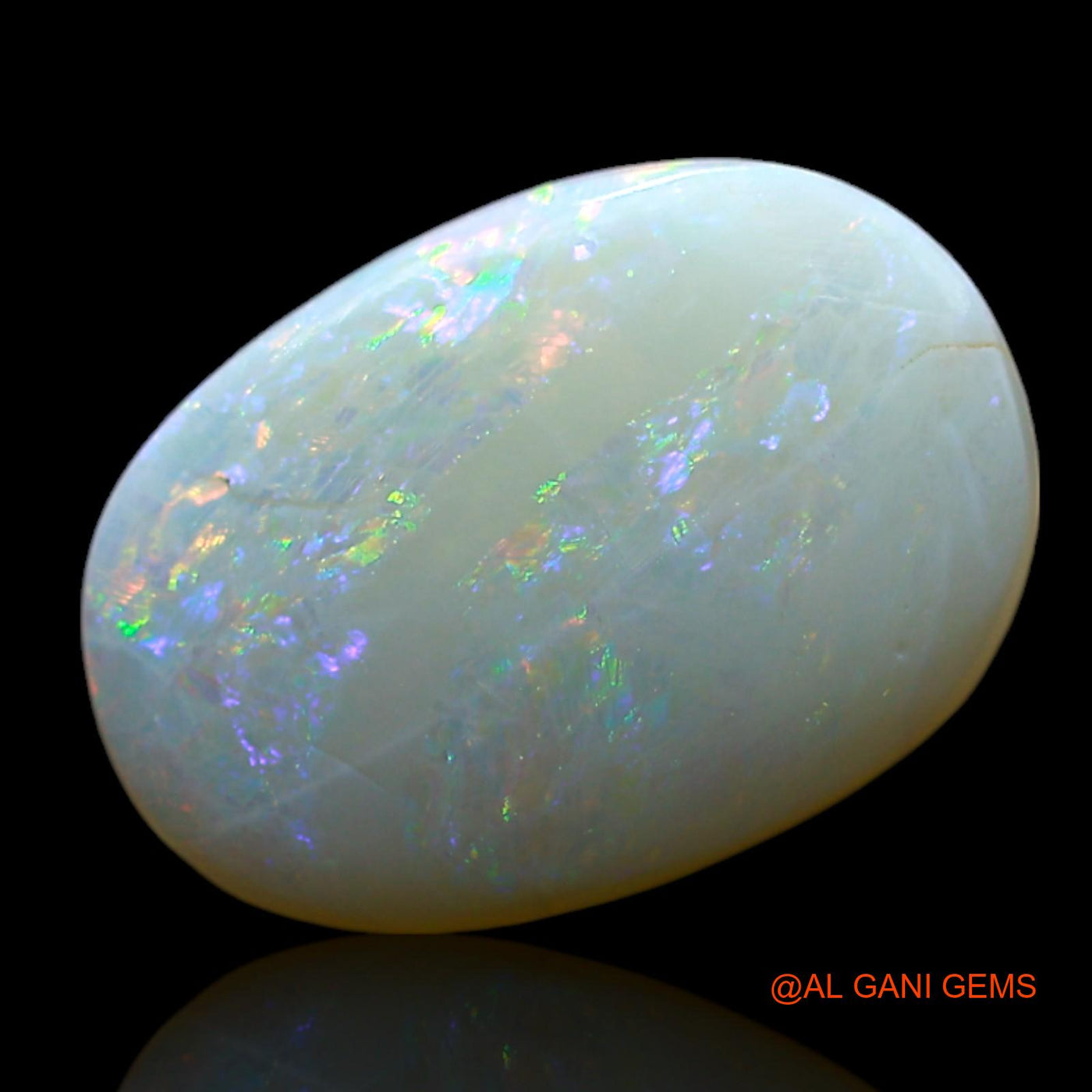 2.00 Cts Natural Australian Fire Opal Loose Gemstone Oval Cabochon 12x9x3 mm AF-188